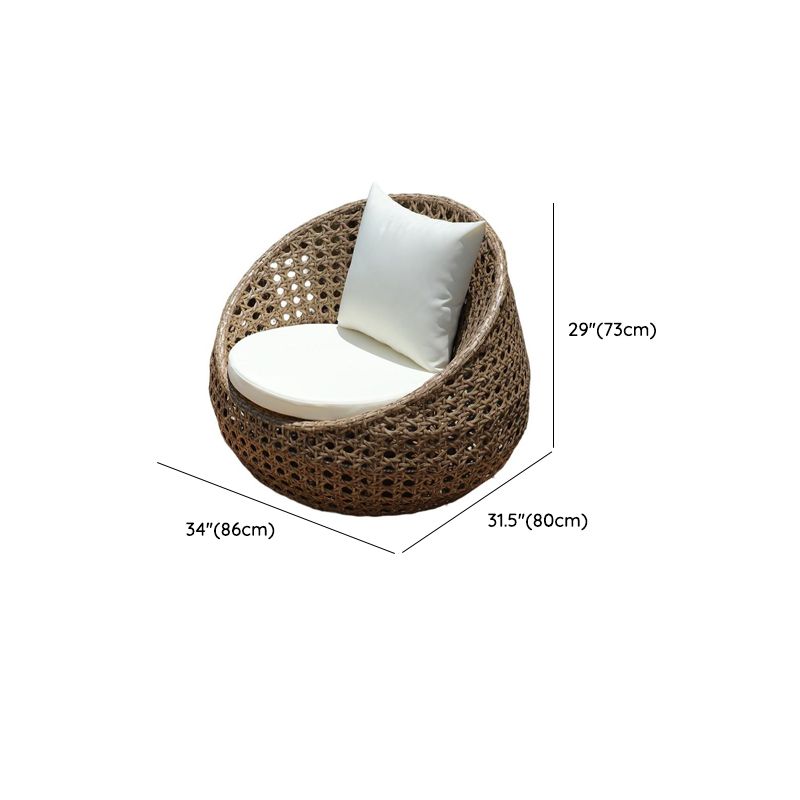 Sofa Conversation Outdoor Rotan Sintetis Dengan Bantalan