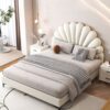 Tempat Tidur Anak Dengan Pelapis Jok Kulit Sintetis