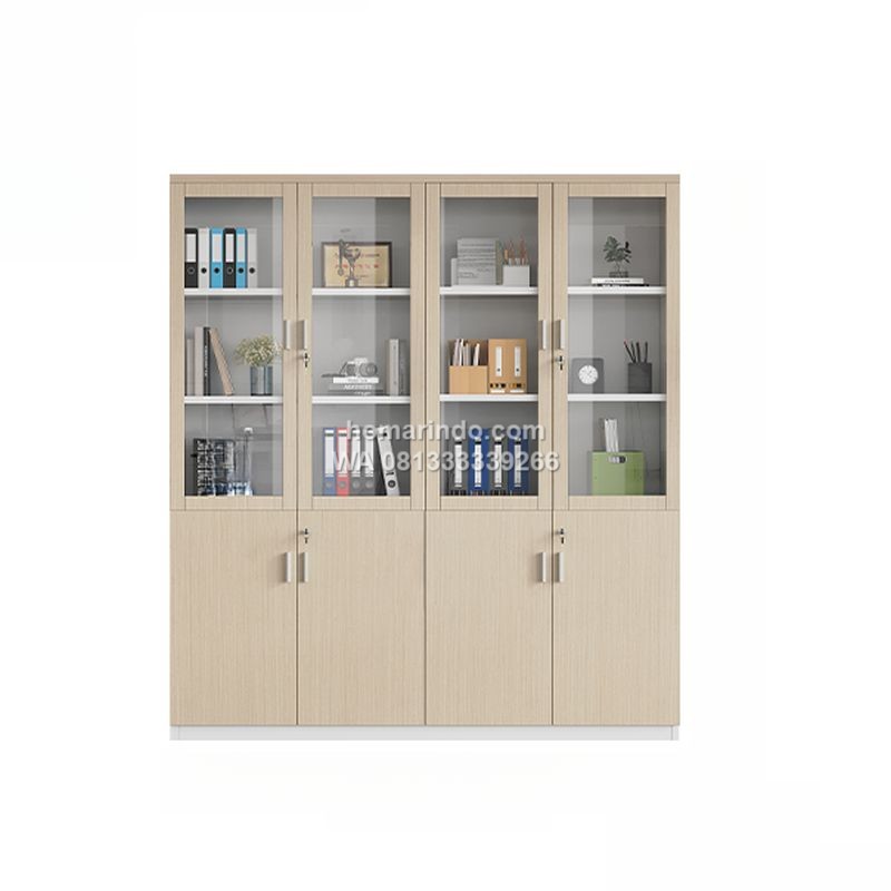 Lemari Arsip Minimalis Modern Pintu Kaca
