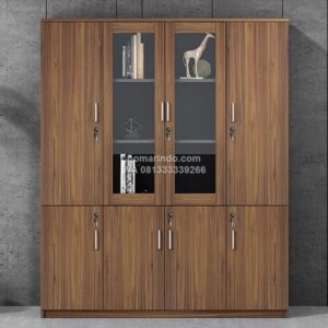 Lemari Berkas Kantor Minimalis Modern Warna Kayu