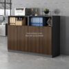 Lemari File Kantor Minimalis Dengan Rak Terbuka