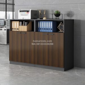 Lemari File Kantor Minimalis Dengan Rak Terbuka