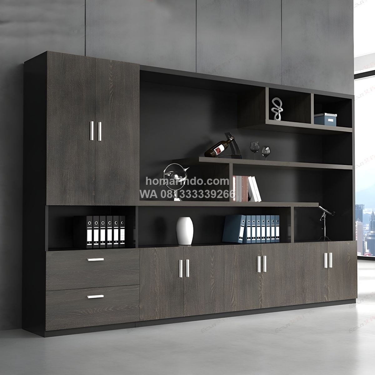 Lemari Rak Kantor Besar Ruang Direktur Minimalis Modern