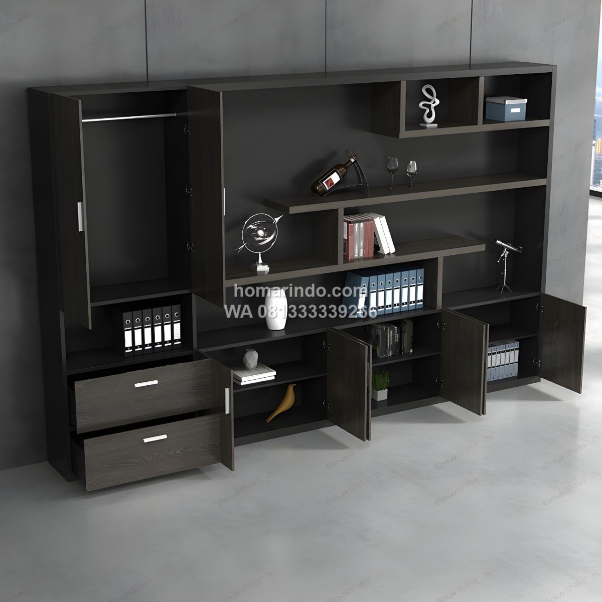 Lemari Rak Kantor Besar Ruang Direktur Minimalis Modern