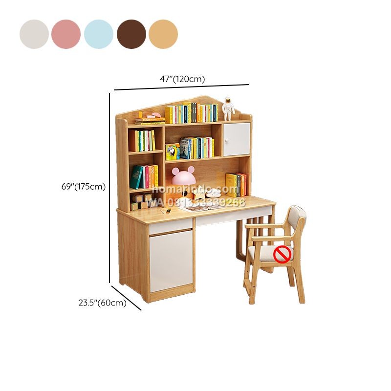 Meja Belajar Anak Perempuan Serbaguna Desain Minimalis