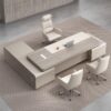 Meja Direktur Desain Premium L Shape Minimalis Modern