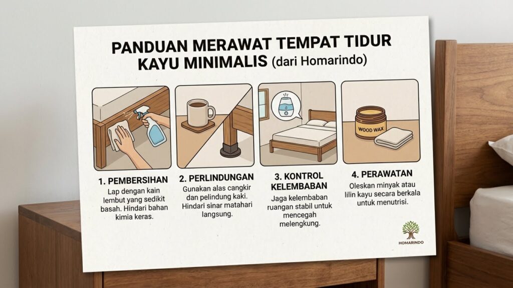 Cara Merawat Tempat Tidur Minimalis Kayu Solid