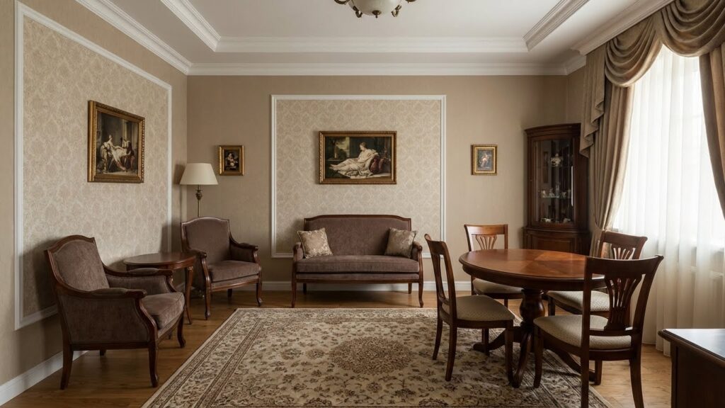 Desain Interior Gaya Klasik Rumah Tipe 36