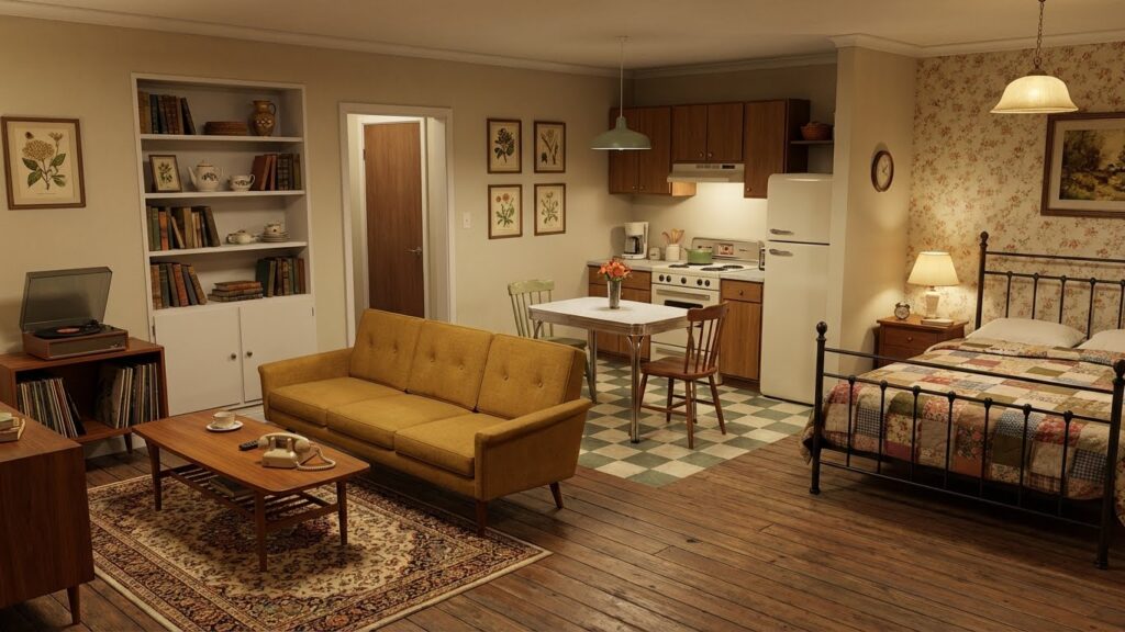 Desain Interior Gaya Vintage Rumah Tipe 36