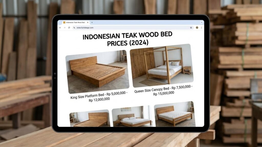 Harga Tempat Tidur Kayu Jati