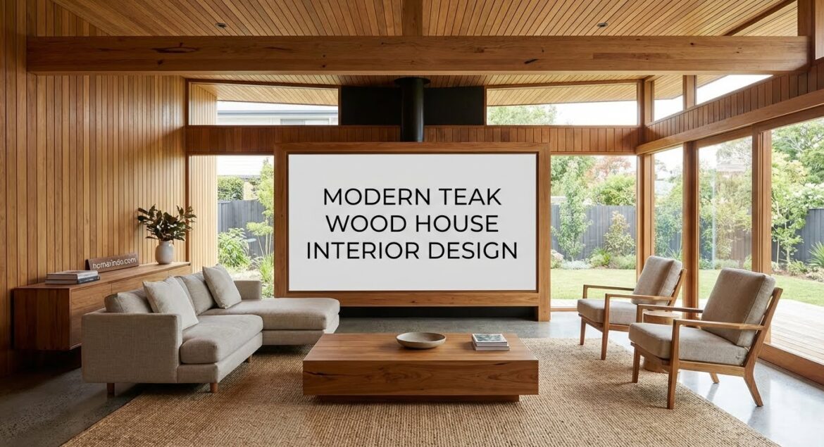 Interior Rumah Kayu Jati Modern