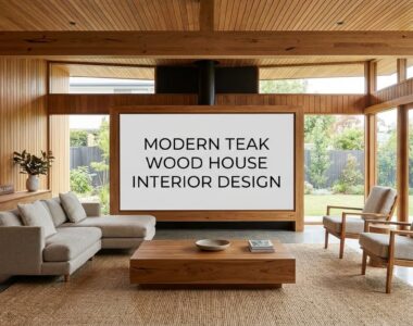 Interior Rumah Kayu Jati Modern