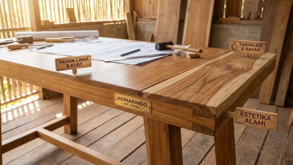 Keunggulan Meja Kerja Kayu Jati