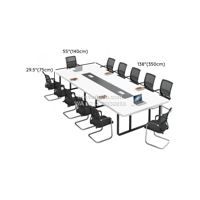 Meja Meeting Minimalis Elegan untuk Ruang Rapat Modern