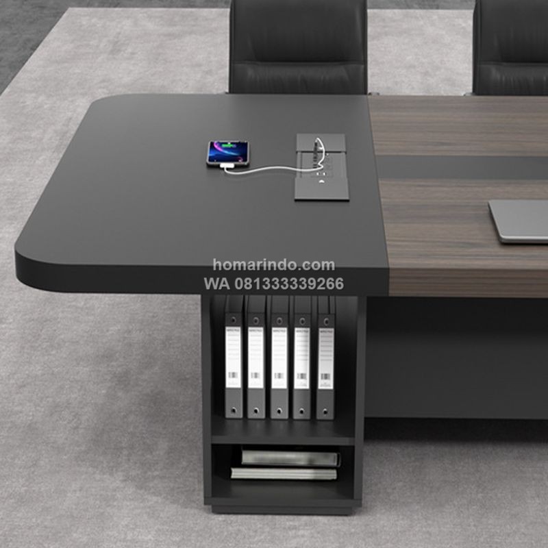 Meja Meeting Minimalis Multifungsi dengan Penyimpanan Tersembunyi