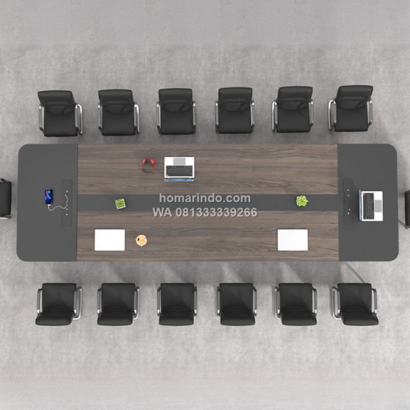 Meja Meeting Minimalis Multifungsi dengan Penyimpanan Tersembunyi