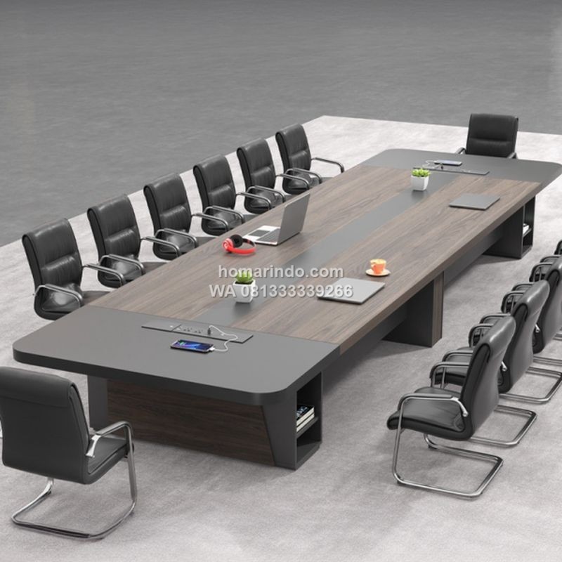 Meja Meeting Minimalis Multifungsi dengan Penyimpanan Tersembunyi