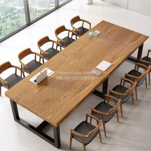 Meja Rapat Minimalis Desain Futuristik untuk Bisnis 350 cm