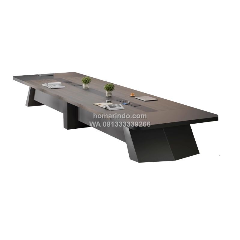 Meja Rapat Minimalis dengan Finishing HPL yang Tahan Lama