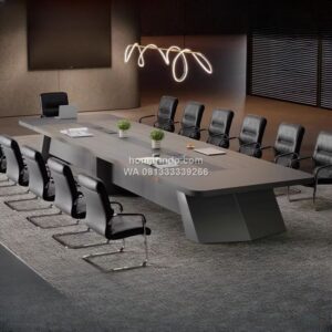 Meja Rapat Minimalis dengan Finishing HPL yang Tahan Lama