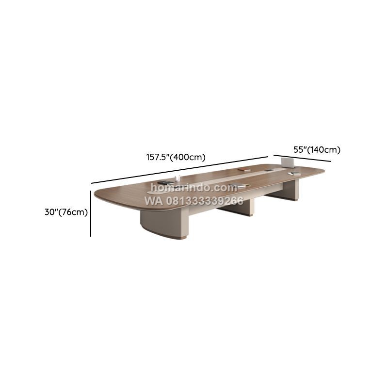 Meja Rapat Panjang Minimalis untuk Banyak Orang