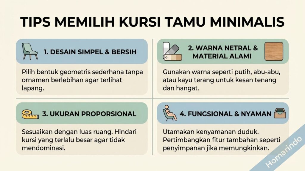 Tips Memilih Kursi Tamu Minimalis
