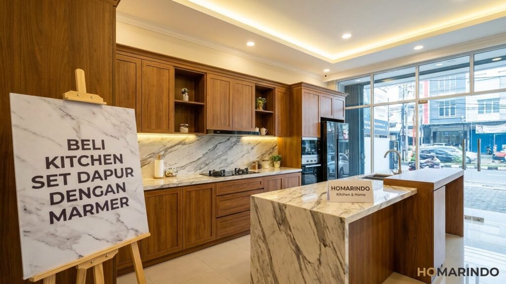 Beli Kitchen Set Dapur Dengan Marmer
