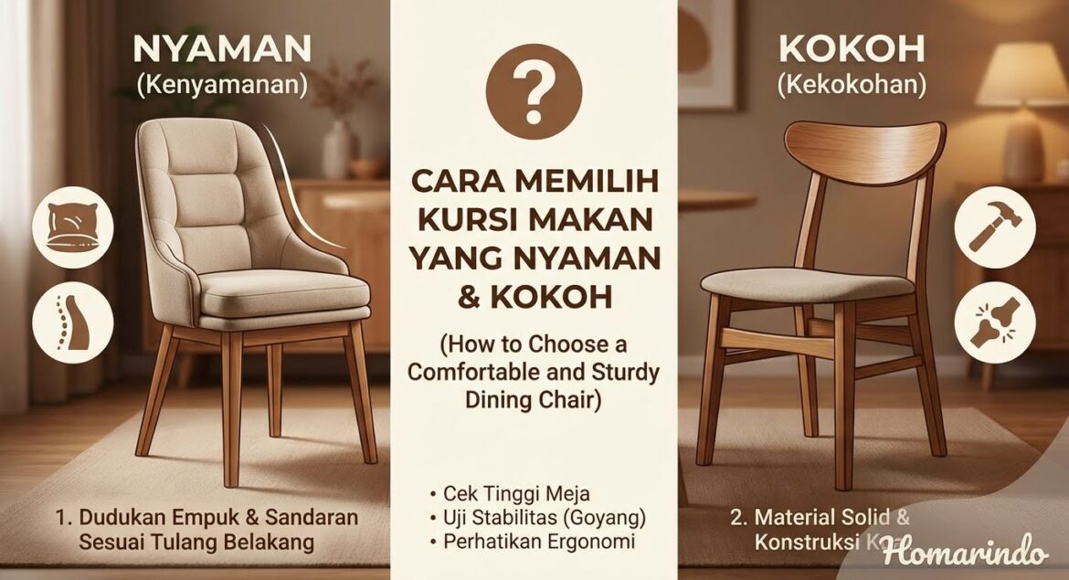 Cara Memilih Kursi Makan yang Nyaman dan Kokoh