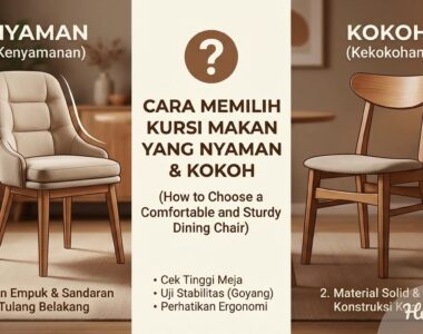 Cara Memilih Kursi Makan yang Nyaman dan Kokoh
