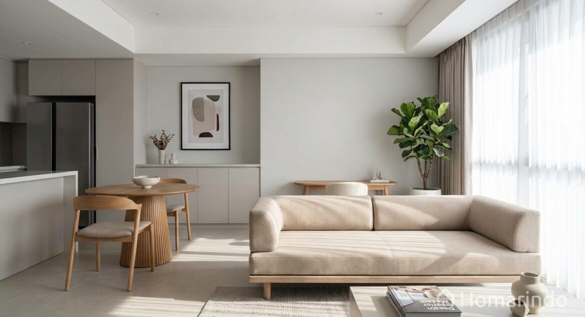 Desain Interior Minimalis Modern untuk Apartemen