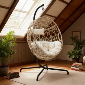 Kursi Ayunan Gantung Teras Outdoor Rotan Sintetis