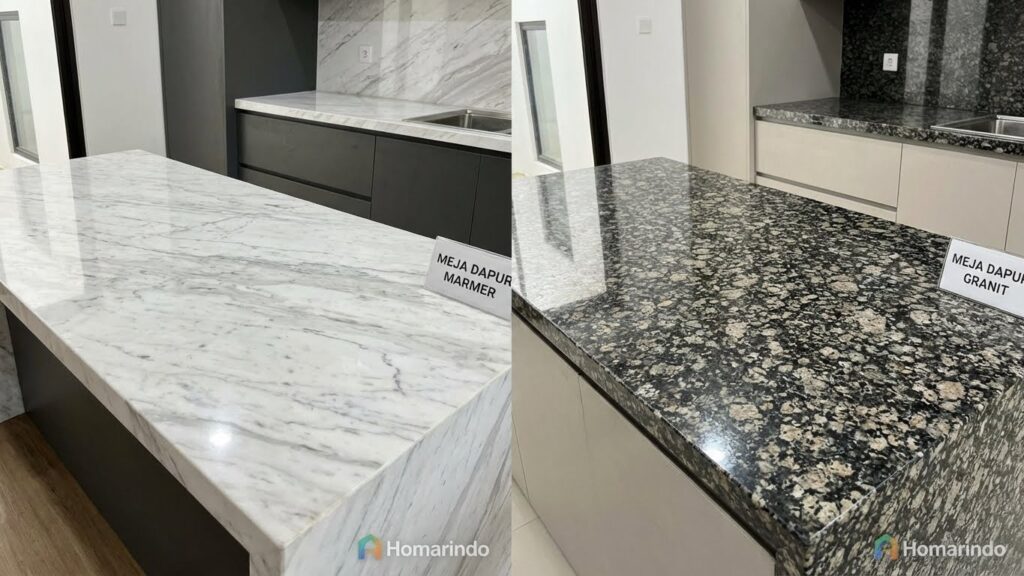 Marmer dan Granit untuk Meja Dapur