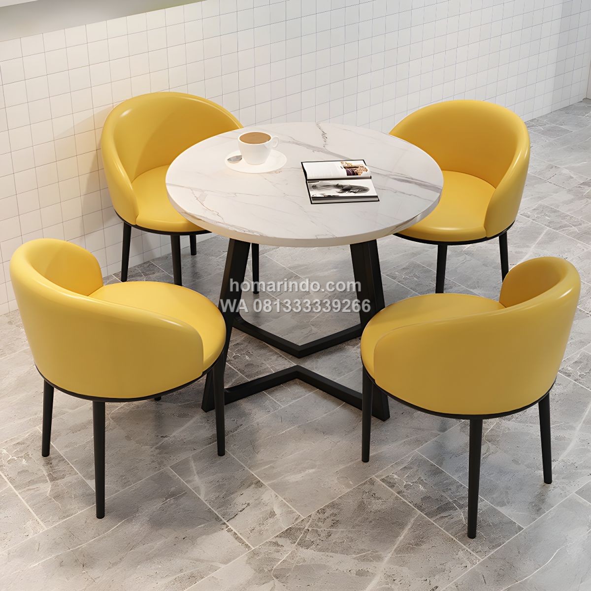 Meja Kursi Cafe Desain Modern 4 Kursi Meja Kursi Cafe Desain Modern 4 Kursi