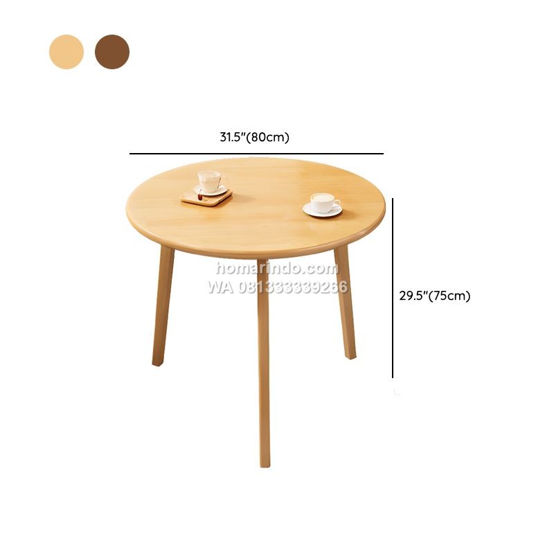 Meja Kursi Makan Cafe Kayu Jati Minimalis Modern