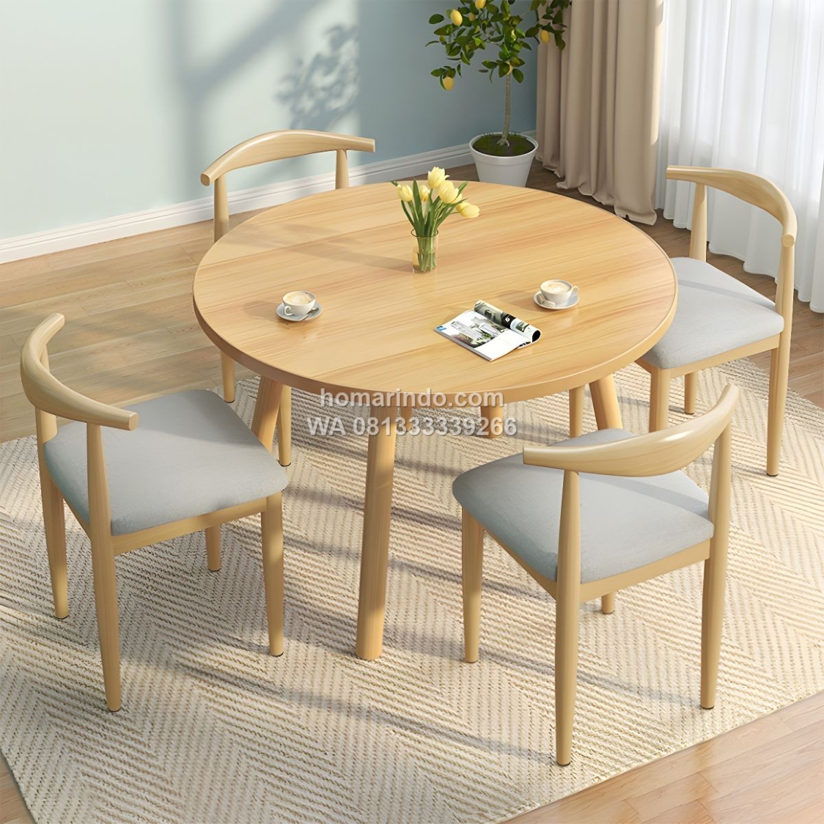 Meja Makan Bundar 4 Kursi Untuk Cafe Restoran Meja Makan Bundar 4 Kursi Untuk Cafe Restoran