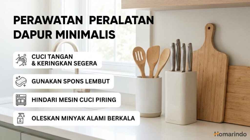 Perawatan dan Pemeliharaan Kitchen Set Minimalis