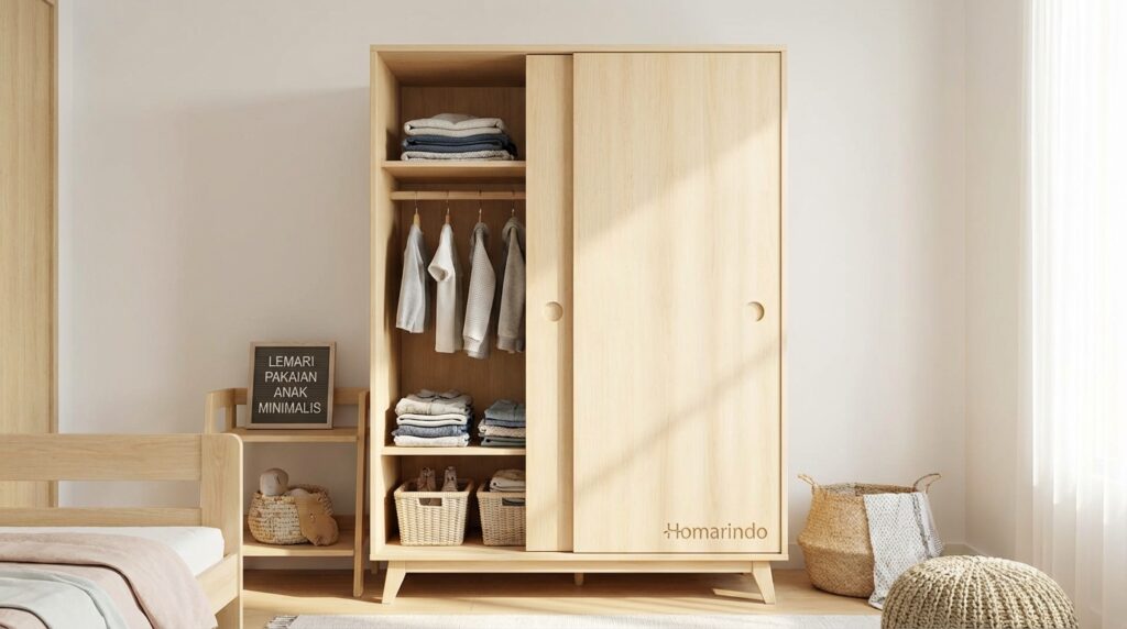 Model Lemari Anak Minimalis dengan Pintu Geser