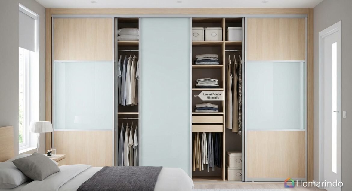 Model Lemari Minimalis dengan Pintu Geser