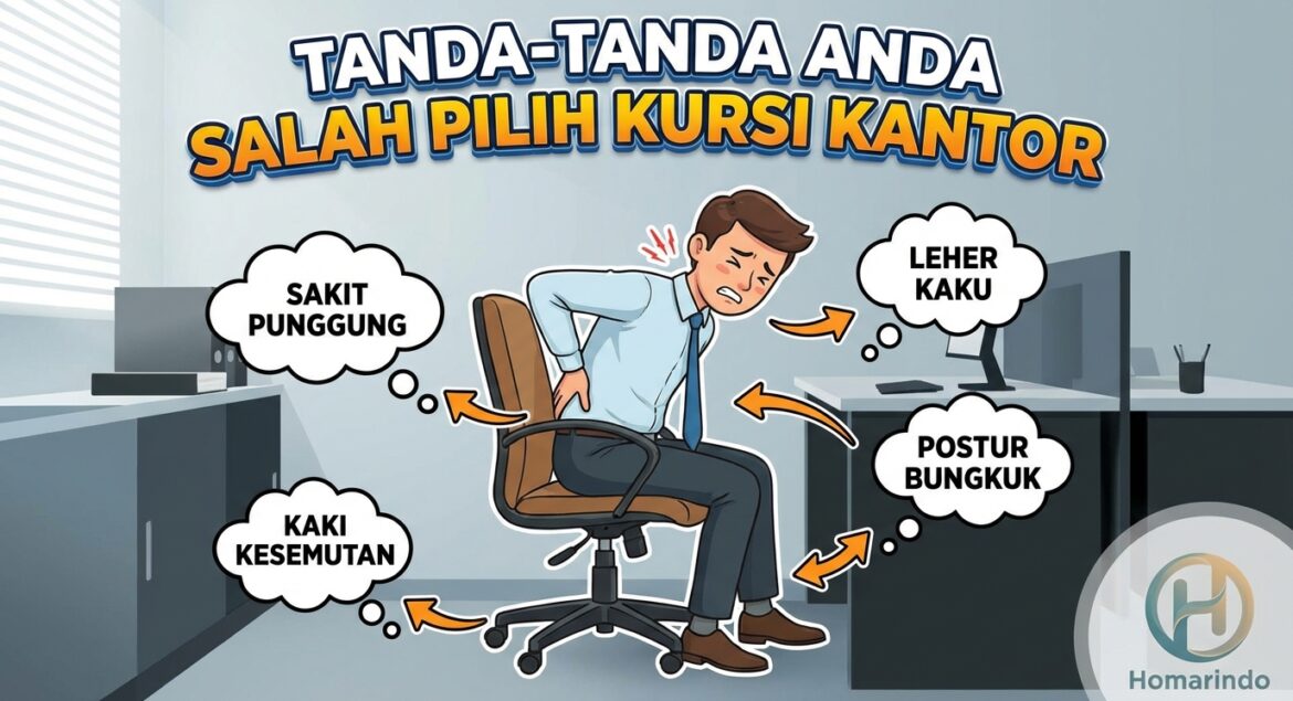 5 Tanda Anda Salah Memilih Kursi Kerja