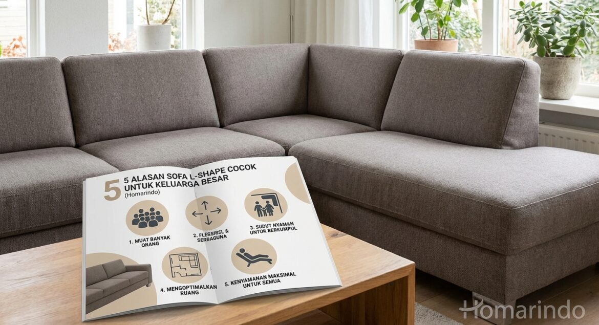 Alasan Sofa L-Shape Cocok untuk Keluarga Besar