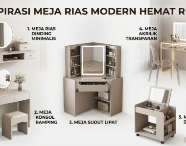 Desain Elegan Meja Rias Hemat Ruang
