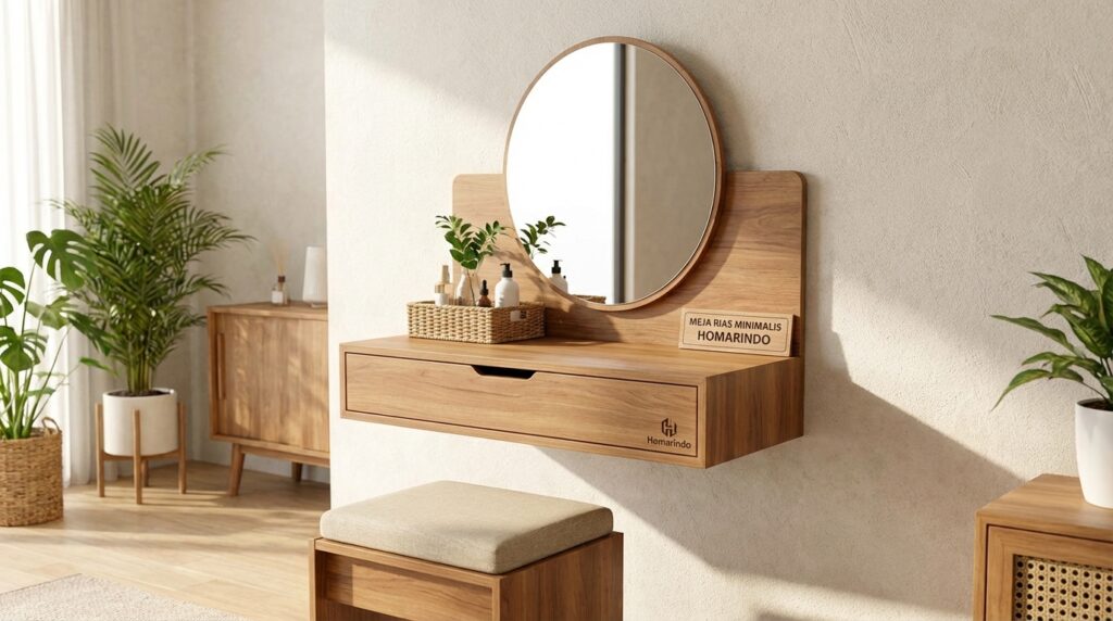 Meja Rias Dinding Minimalis
