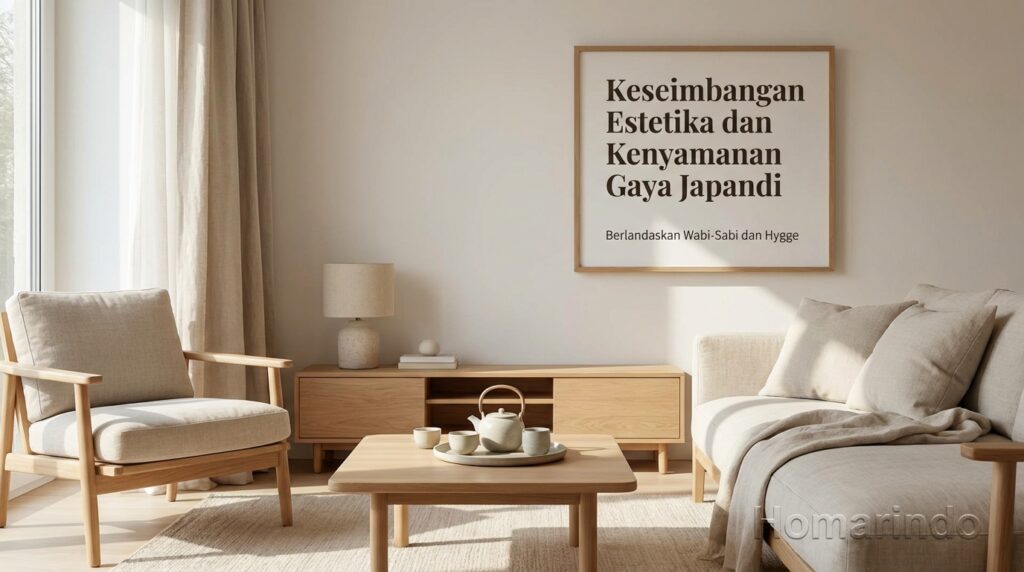 Rumah Gaya Japandi didasarkan pada prinsip Wabi-Sabi dan Hygge