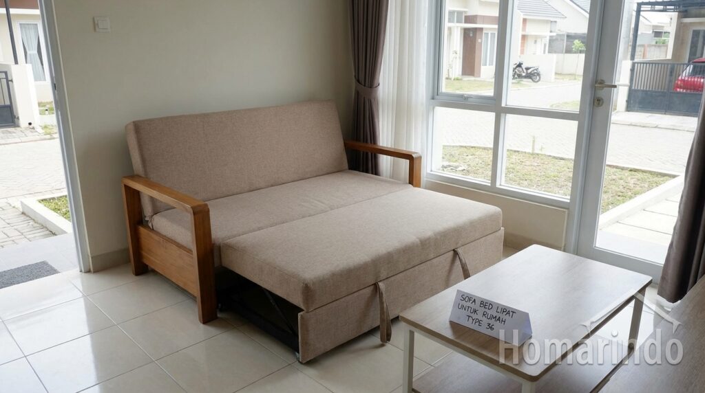 Sofa Bed (Sofa Lipat) untuk rumah tipe 36