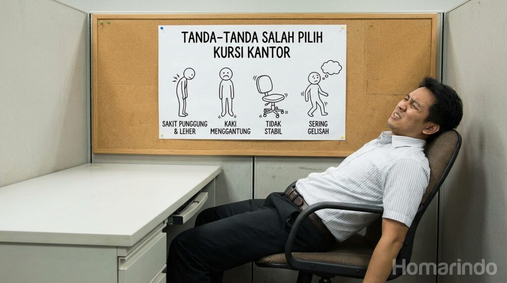 Tanda Anda Salah Memilih Kursi Kerja