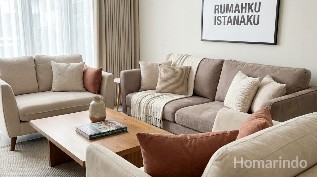Warna Sofa Netral Hangat