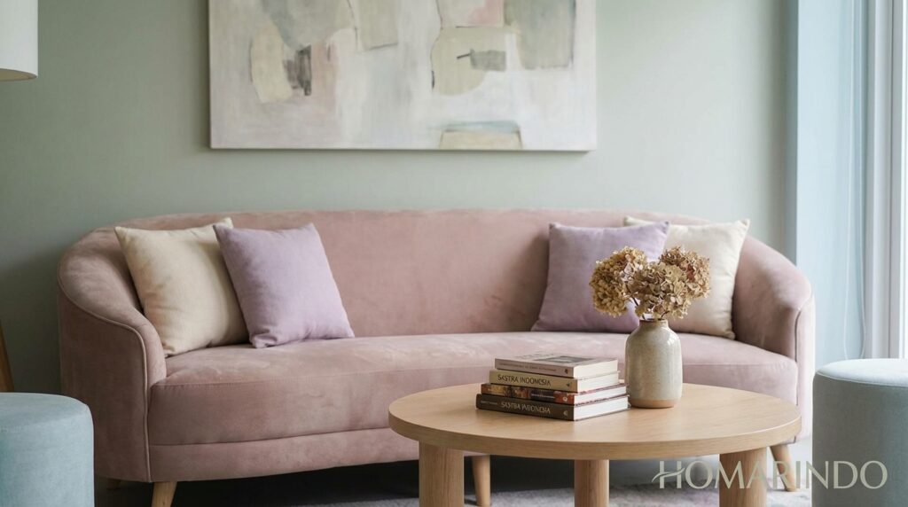 Warna Sofa Pastel Lembut yang Dewasa