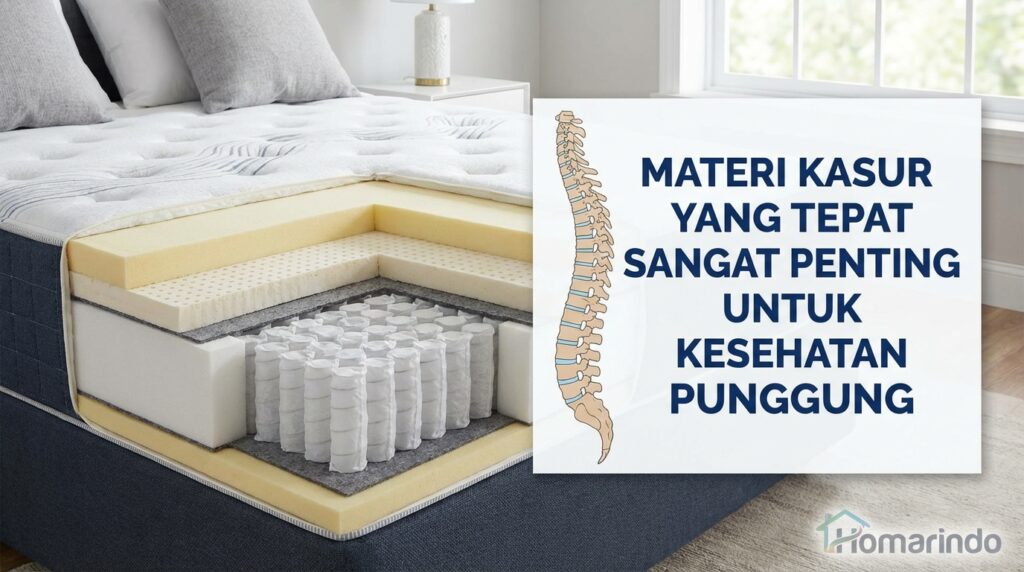 material kasur yang sesuai sangat penting untuk kesehatan punggung