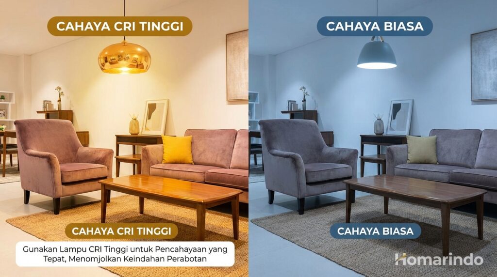 Lampu dengan CRI Tinggi untuk Pencahayaan yang Pas untuk Menonjolkan Keindahan Furniture