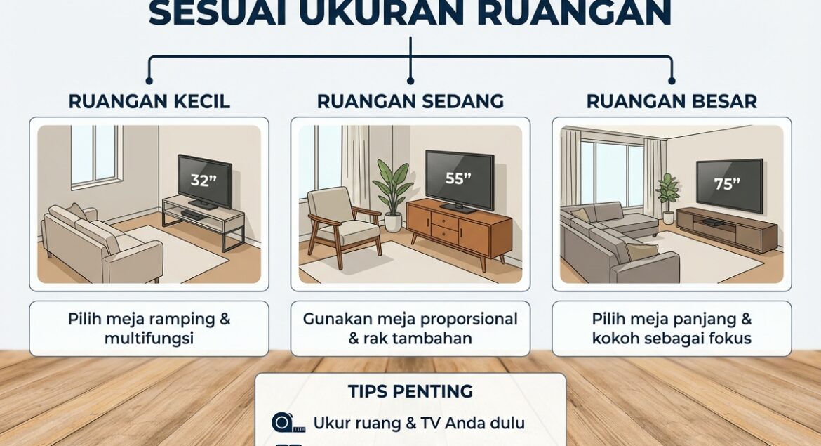 Panduan memilih meja TV
